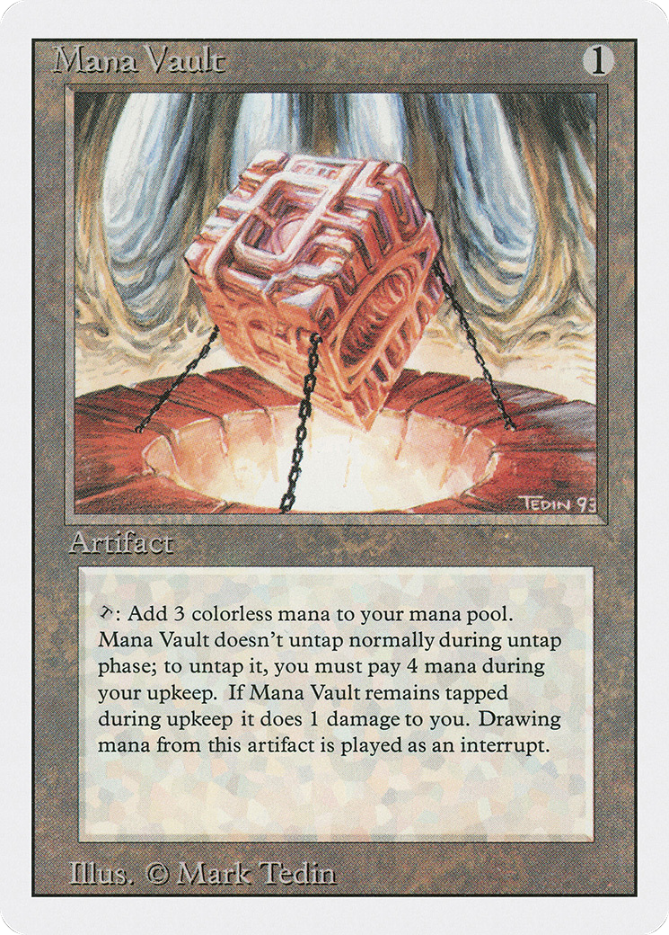 Mana Vault (3ED-263) - Revised Edition - Premium MTG Single from Wizards of the Coast - Just $14.29! Shop now at Game Crave Tournament Store