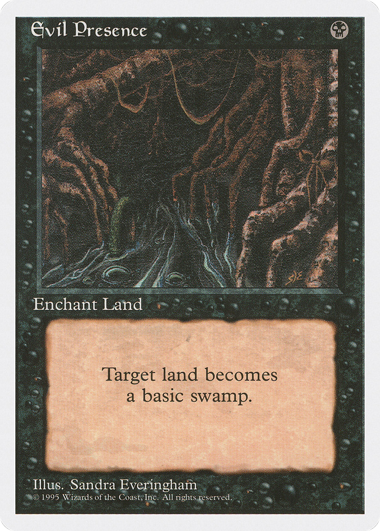Evil Presence (4ED-136) - Fourth Edition - Premium MTG Single from Wizards of the Coast - Just $0.08! Shop now at Game Crave Tournament Store