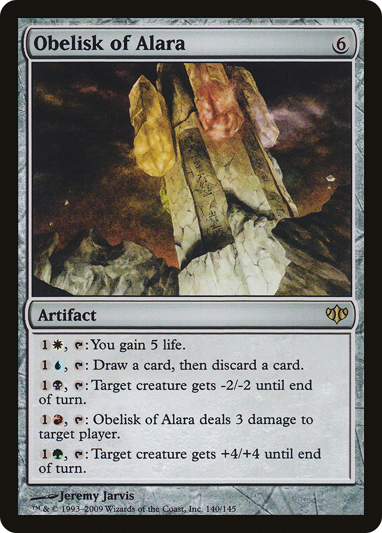 Obelisk of Alara (CON-140) - Conflux - Premium MTG Single from Wizards of the Coast - Just $0.37! Shop now at Game Crave Tournament Store