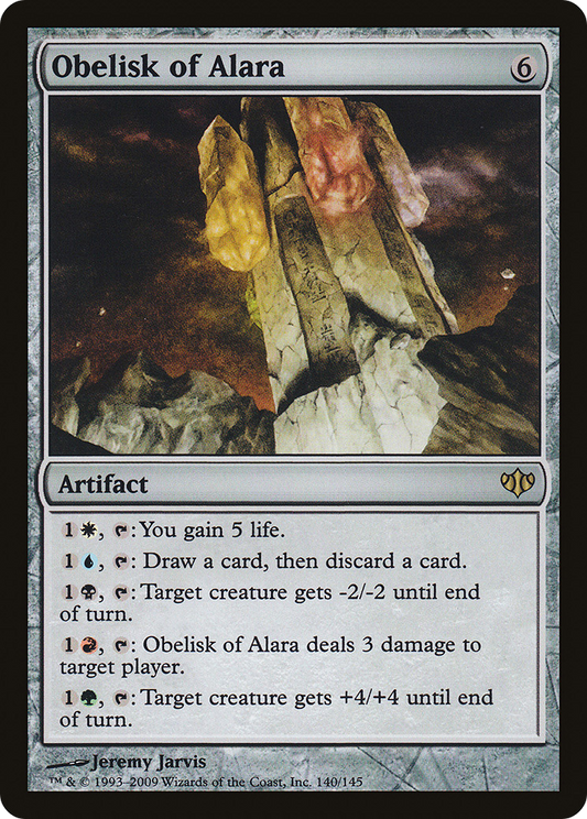 Obelisk of Alara (CON-140) - Conflux - Premium MTG Single from Wizards of the Coast - Just $0.37! Shop now at Game Crave Tournament Store