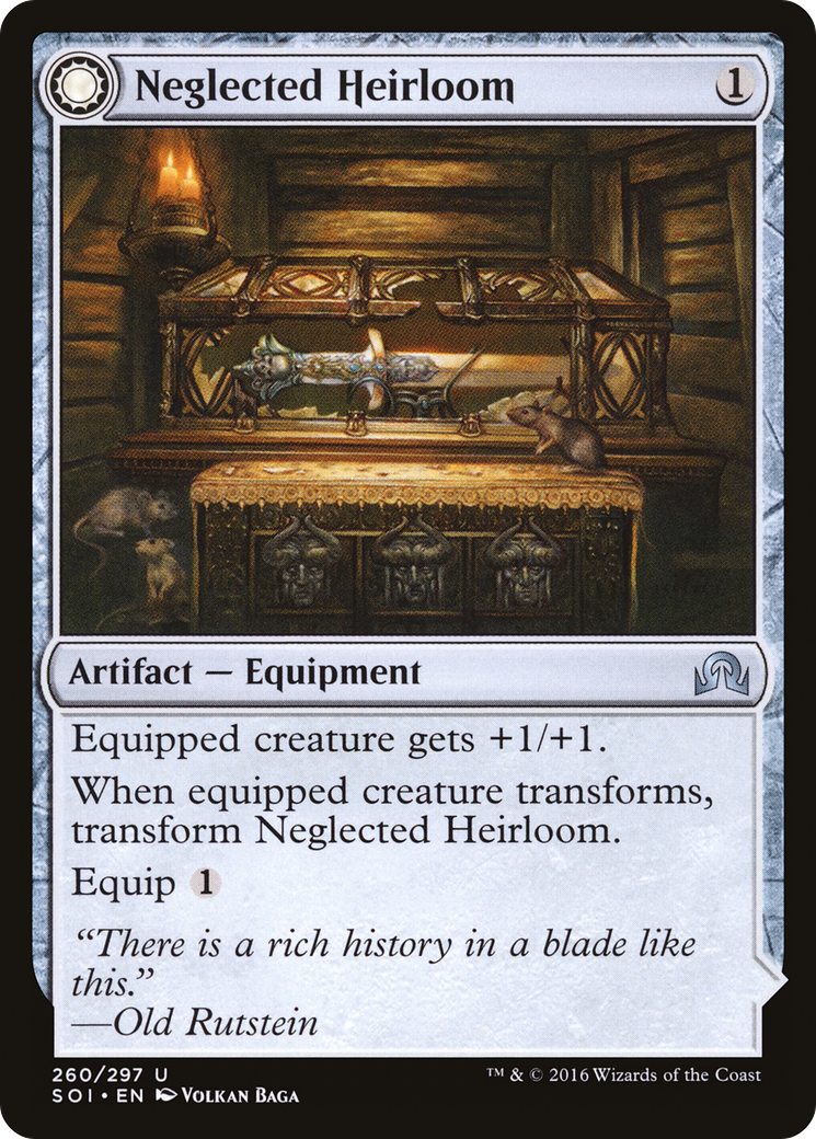 Neglected Heirloom // Ashmouth Blade (SOI-260) - Shadows over Innistrad: (Double Faced Transform) - Premium MTG Single from Wizards of the Coast - Just $0.08! Shop now at Game Crave Tournament Store