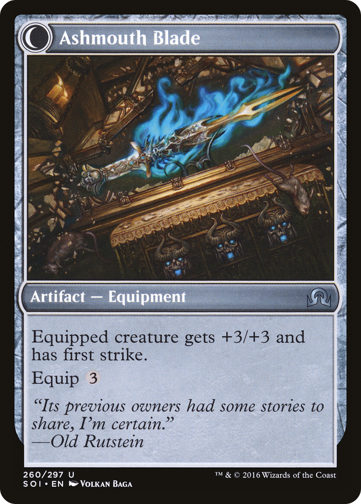 Neglected Heirloom // Ashmouth Blade (SOI-260) - Shadows over Innistrad: (Double Faced Transform) Foil - Premium MTG Single from Wizards of the Coast - Just $0.20! Shop now at Game Crave Tournament Store