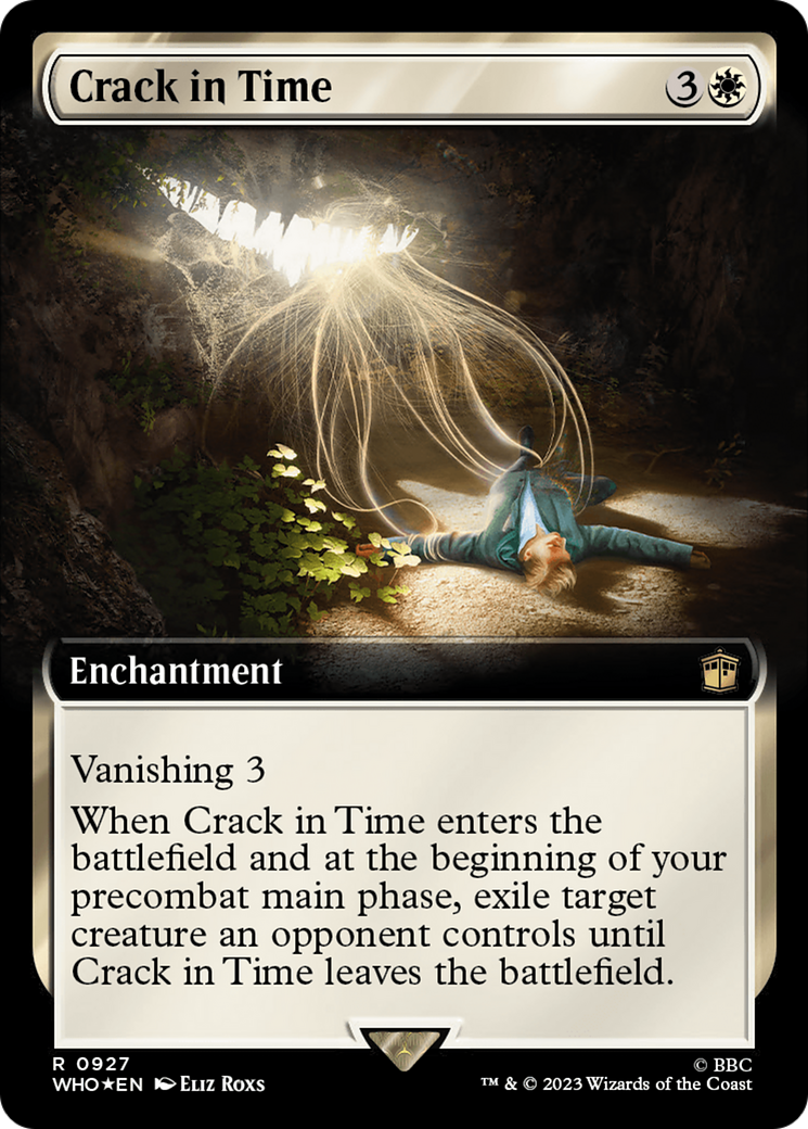 Crack in Time (WHO-927) - Doctor Who: (Extended Art) Foil - Premium MTG Single from Wizards of the Coast - Just $0.10! Shop now at Game Crave Tournament Store