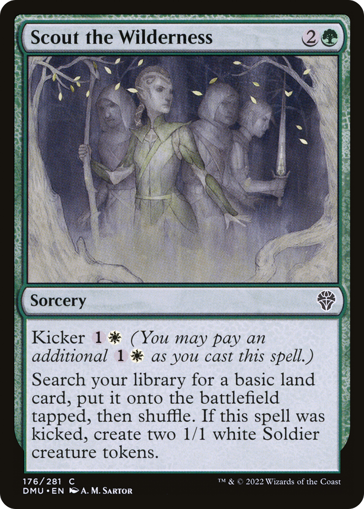 Scout the Wilderness (DMU-176) - Dominaria United Foil - Premium MTG Single from Wizards of the Coast - Just $0.08! Shop now at Game Crave Tournament Store