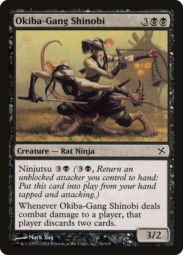 Okiba-Gang Shinobi (BOK-076) - Betrayers of Kamigawa - Premium MTG Single from Wizards of the Coast - Just $0.70! Shop now at Game Crave Tournament Store
