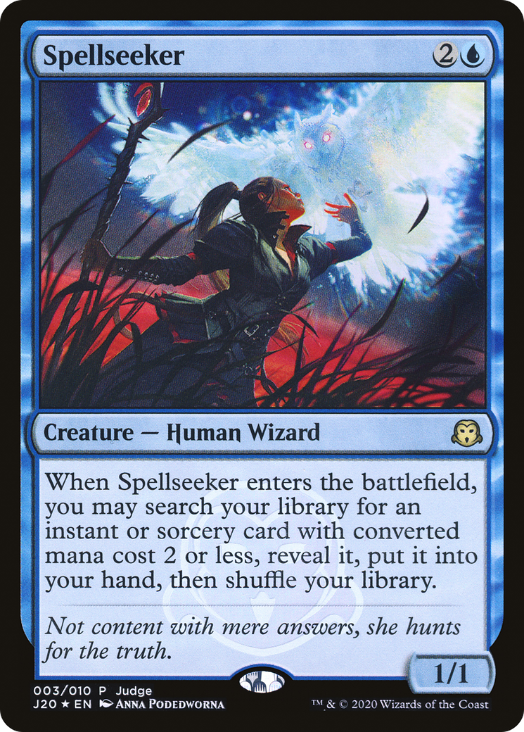 Spellseeker (J20-003) - Judge Gift Cards 2020 Foil - Premium MTG Single from Wizards of the Coast - Just $7.82! Shop now at Game Crave Tournament Store