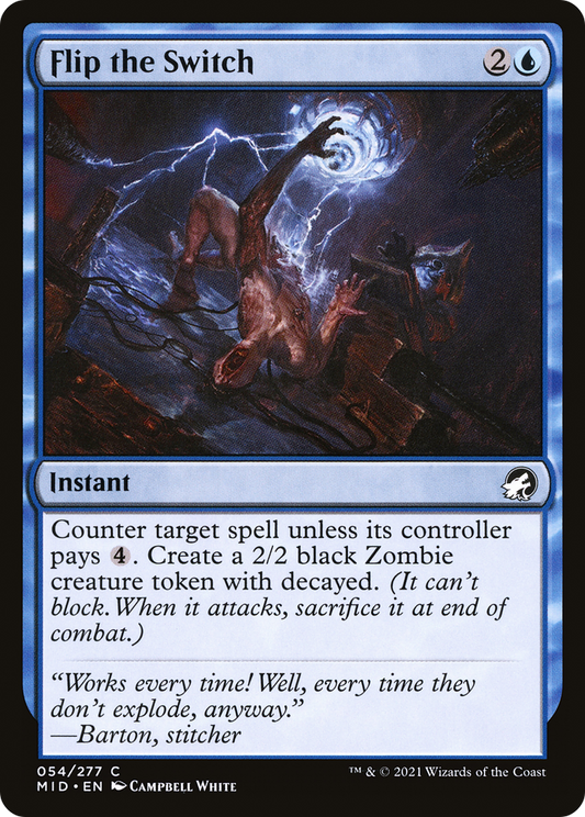 Flip the Switch (MID-054) - Innistrad: Midnight Hunt - Premium MTG Single from Wizards of the Coast - Just $0.08! Shop now at Game Crave Tournament Store