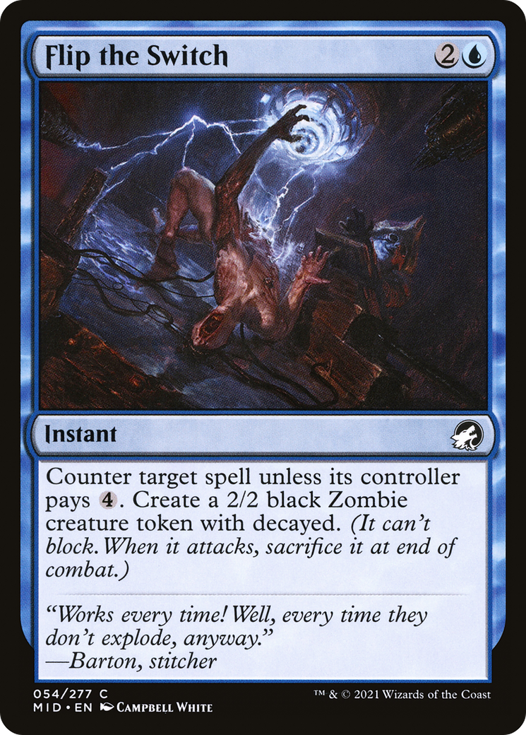 Flip the Switch (MID-054) - Innistrad: Midnight Hunt Foil - Premium MTG Single from Wizards of the Coast - Just $0.08! Shop now at Game Crave Tournament Store