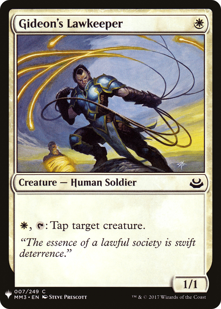 Gideon's Lawkeeper (MB1-119) - Mystery Booster - Premium MTG Single from Wizards of the Coast - Just $0.25! Shop now at Game Crave Tournament Store