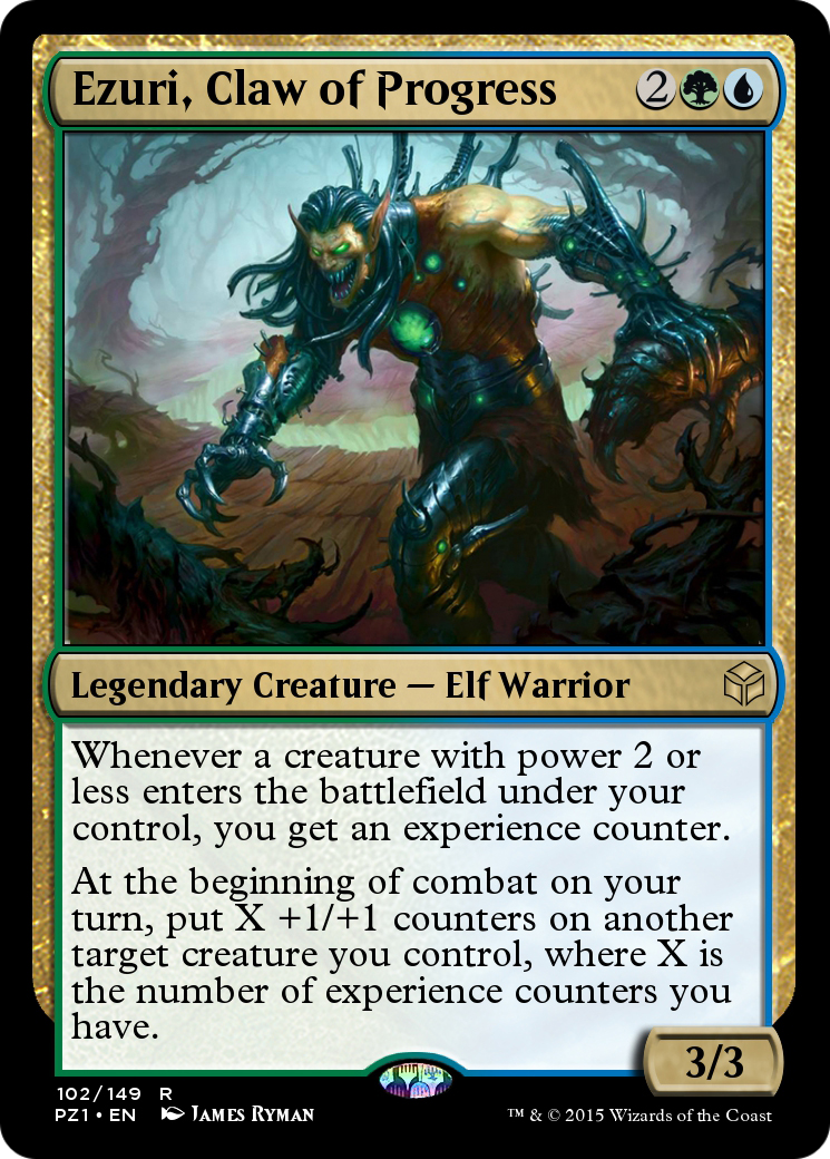 Ezuri, Claw of Progress (PZ1-102) - Legendary Cube Prize Pack Foil - Premium MTG Single from Wizards of the Coast - Just $0! Shop now at Game Crave Tournament Store