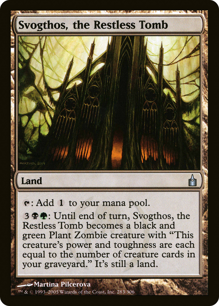 Svogthos, the Restless Tomb (RAV-283) - Ravnica: City of Guilds - Premium MTG Single from Wizards of the Coast - Just $0.08! Shop now at Game Crave Tournament Store