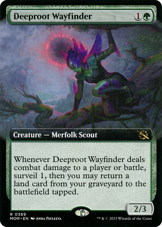 Deeproot Wayfinder (MOM-369) - March of the Machine: (Extended Art) Foil - Premium MTG Single from Wizards of the Coast - Just $0.28! Shop now at Game Crave Tournament Store