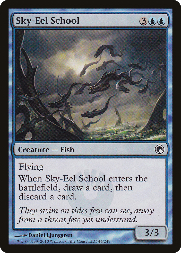 Sky-Eel School (SOM-044) - Scars of Mirrodin Foil - Premium MTG Single from Wizards of the Coast - Just $0.08! Shop now at Game Crave Tournament Store