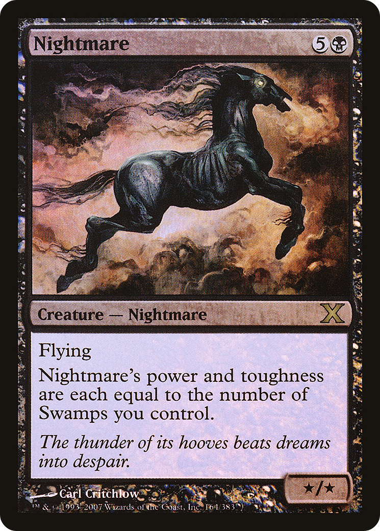 Nightmare (10E-164★) - Tenth Edition Foil - Premium MTG Single from Wizards of the Coast - Just $1.17! Shop now at Game Crave Tournament Store