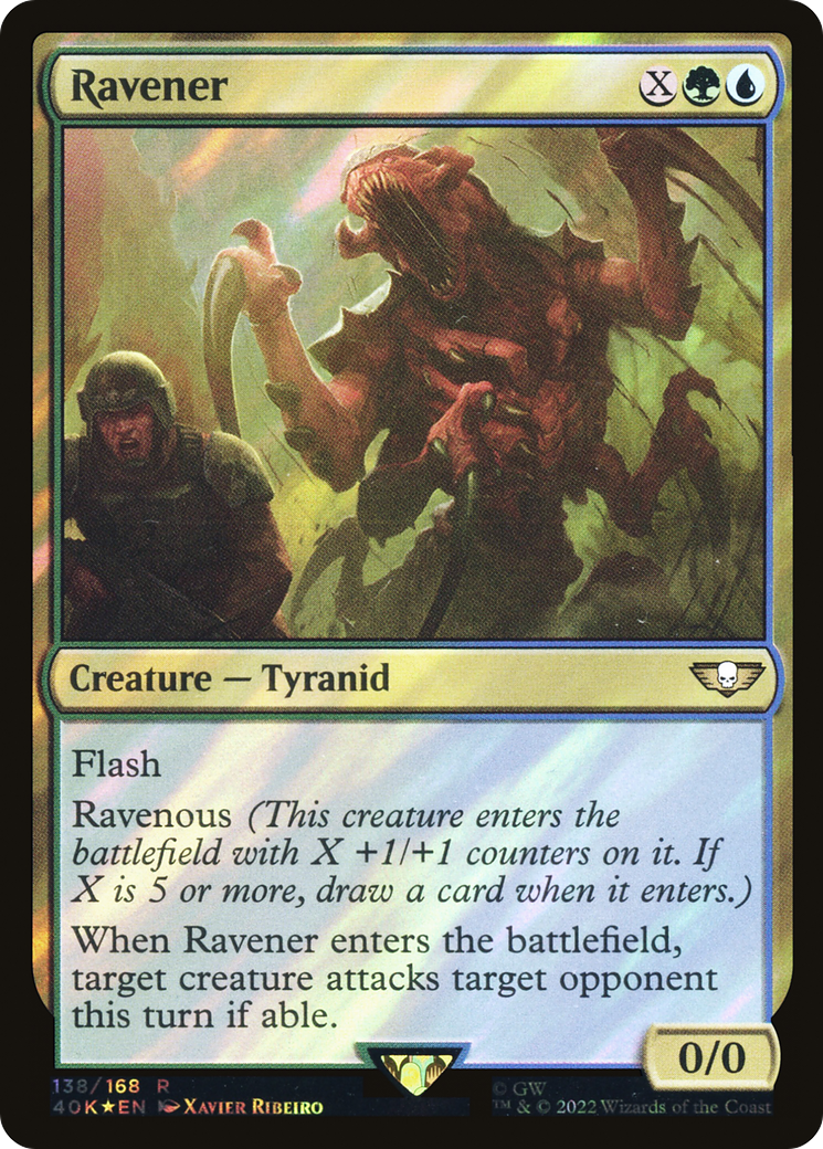 Ravener (40K-138★) - Warhammer 40,000 Commander Foil - Premium MTG Single from Wizards of the Coast - Just $0.09! Shop now at Game Crave Tournament Store
