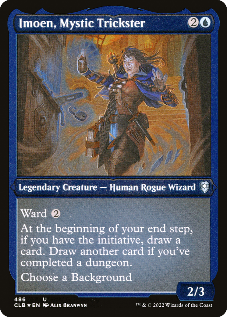 Imoen, Mystic Trickster (CLB-486) - Commander Legends: Battle for Baldur's Gate Etched Foil - Premium MTG Single from Wizards of the Coast - Just $0.08! Shop now at Game Crave Tournament Store