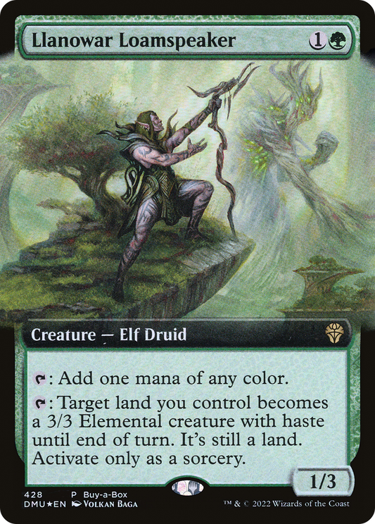 Llanowar Loamspeaker (DMU-428) - Dominaria United: (Extended Art) Foil - Premium MTG Single from Wizards of the Coast - Just $0.10! Shop now at Game Crave Tournament Store
