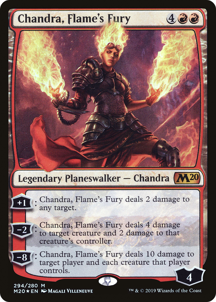 Chandra, Flame's Fury (M20-294) - Core Set 2020 Foil - Premium MTG Single from Wizards of the Coast - Just $0.27! Shop now at Game Crave Tournament Store