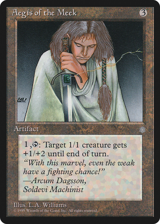 Aegis of the Meek (ICE-307) - Ice Age - Premium MTG Single from Wizards of the Coast - Just $0.15! Shop now at Game Crave Tournament Store
