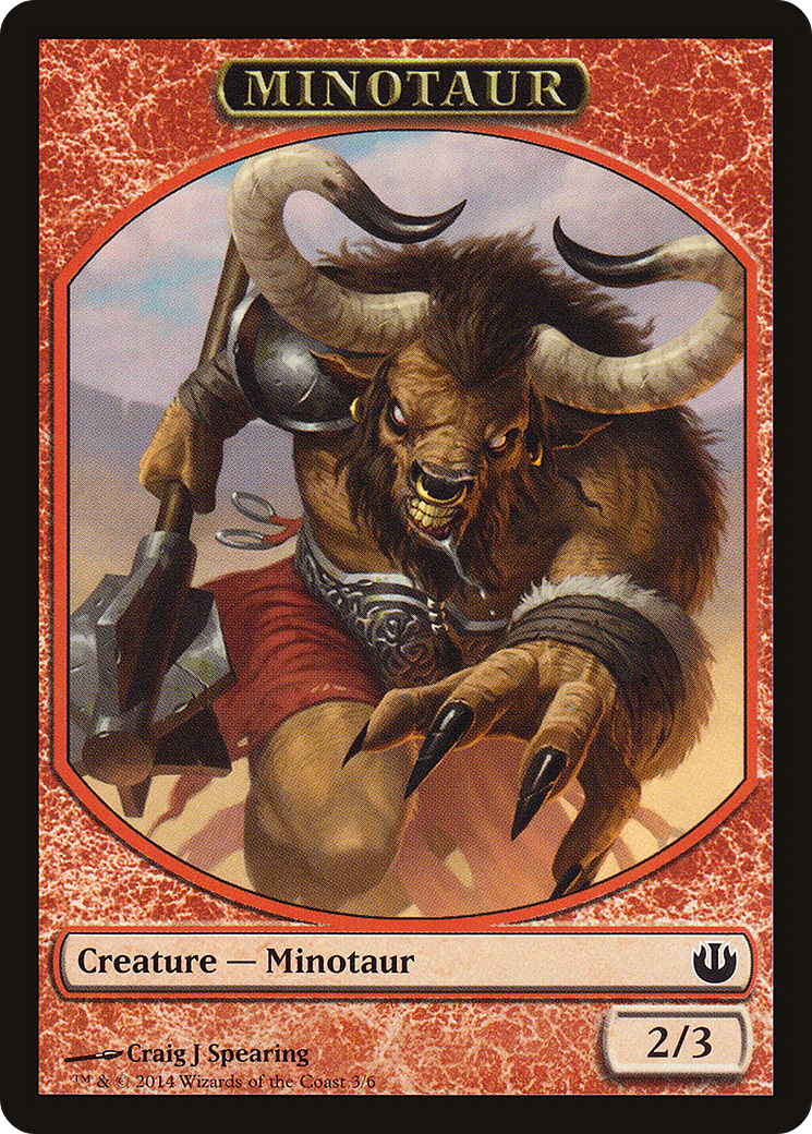 Minotaur (TJOU-003) - Journey into Nyx Tokens - Premium MTG Single from Wizards of the Coast - Just $0.08! Shop now at Game Crave Tournament Store