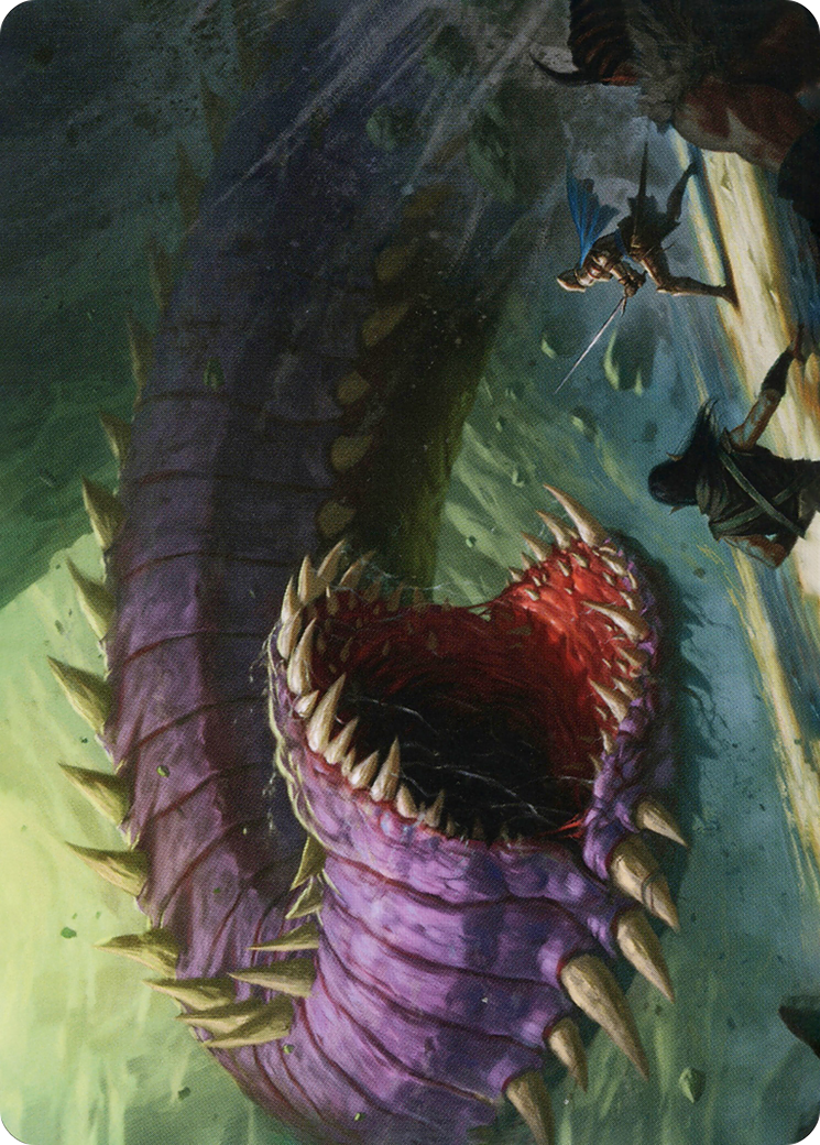 Purple Worm // Purple Worm (AAFR-003) - Adventures in the Forgotten Realms Art Series (Borderless) Foil - Premium MTG Single from Wizards of the Coast - Just $0! Shop now at Game Crave Tournament Store