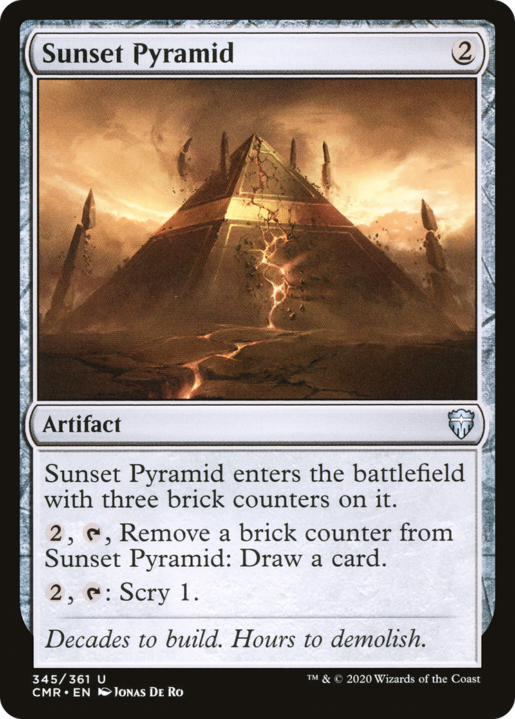 Sunset Pyramid (CMR-345) - Commander Legends Foil - Premium MTG Single from Wizards of the Coast - Just $0.08! Shop now at Game Crave Tournament Store