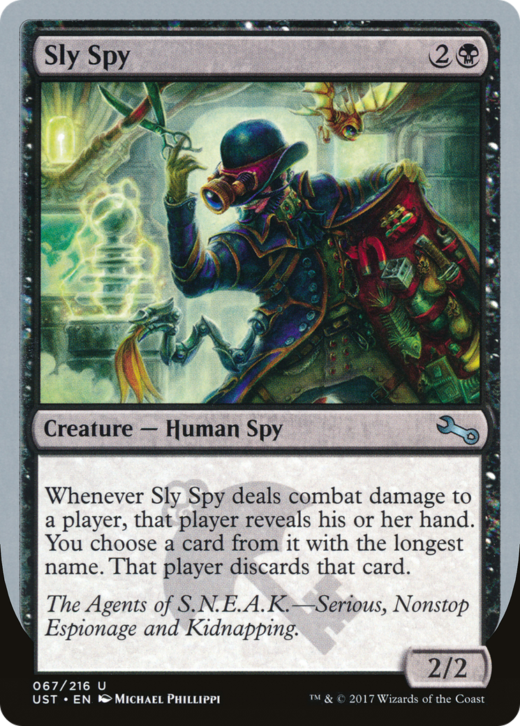 Sly Spy (UST-67A) - Unstable - Premium MTG Single from Wizards of the Coast - Just $0.08! Shop now at Game Crave Tournament Store