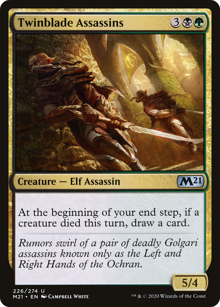 Twinblade Assassins (M21-226) - Core Set 2021 - Premium MTG Single from Wizards of the Coast - Just $0.08! Shop now at Game Crave Tournament Store