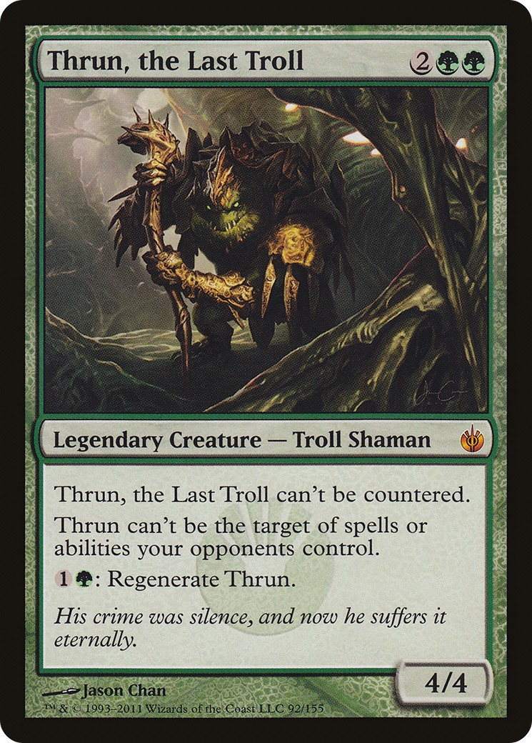 Thrun, the Last Troll (MBS-092) - Mirrodin Besieged Foil - Premium MTG Single from Wizards of the Coast - Just $2.56! Shop now at Game Crave Tournament Store