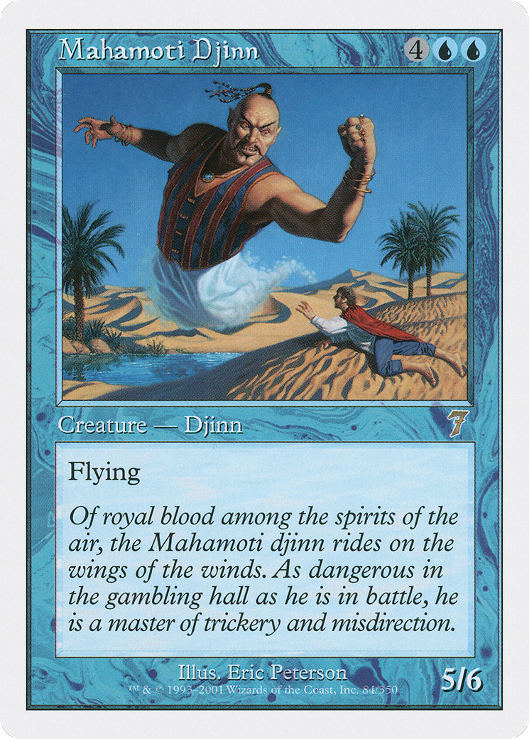 Mahamoti Djinn (7ED-084) - Seventh Edition - Premium MTG Single from Wizards of the Coast - Just $0.08! Shop now at Game Crave Tournament Store
