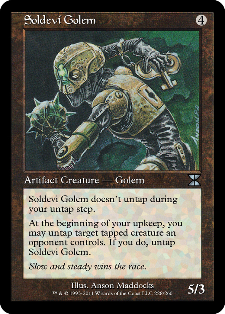 Soldevi Golem (ME4-228) - Masters Edition IV - Premium MTG Single from Wizards of the Coast - Just $0! Shop now at Game Crave Tournament Store