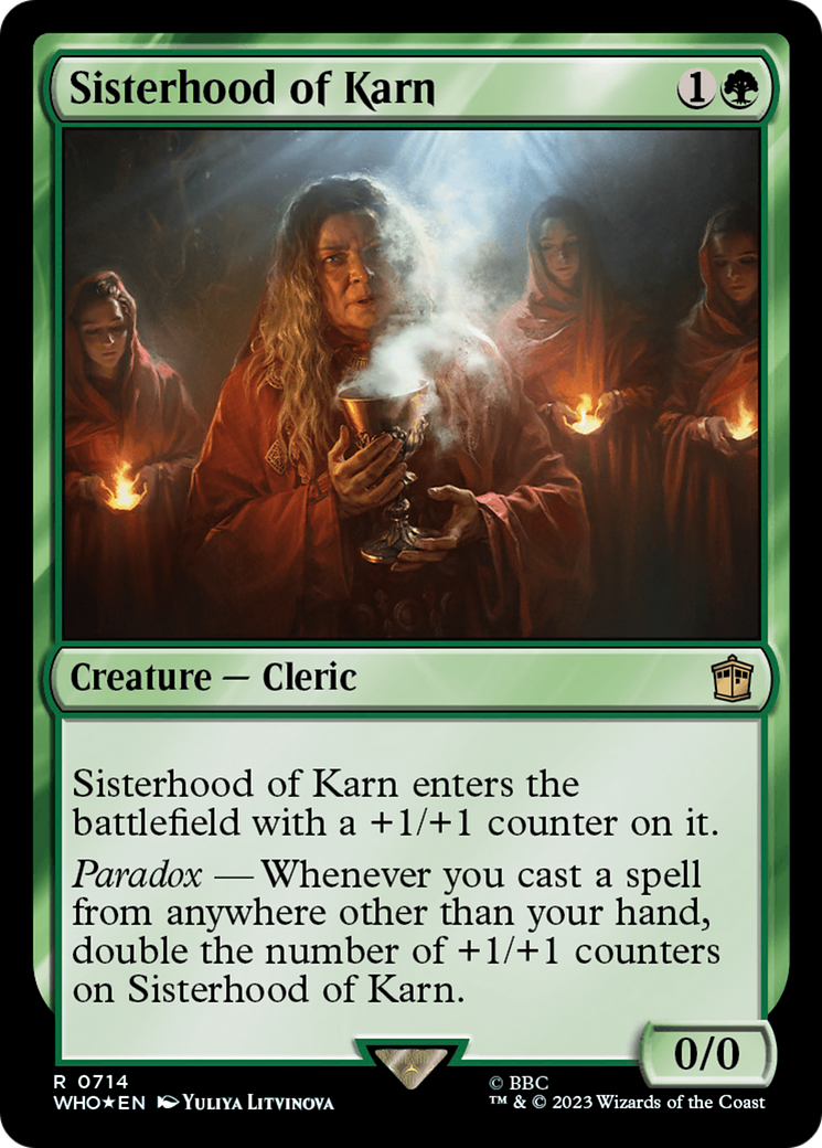 Sisterhood of Karn (WHO-714) - Doctor Who Foil - Premium MTG Single from Wizards of the Coast - Just $0.12! Shop now at Game Crave Tournament Store