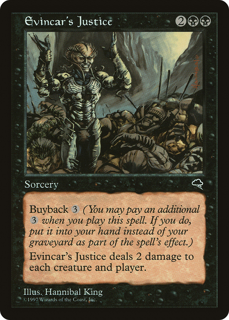 Evincar's Justice (TMP-134) - Tempest - Premium MTG Single from Wizards of the Coast - Just $0.08! Shop now at Game Crave Tournament Store