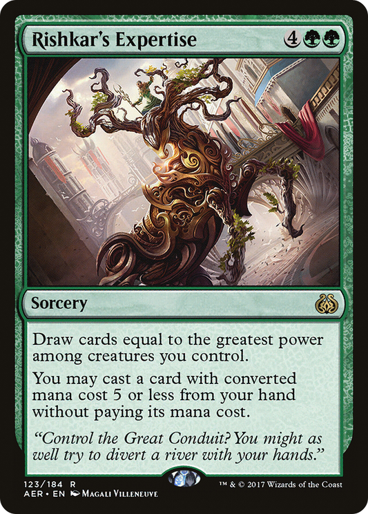 Rishkar's Expertise (AER-123) - Aether Revolt - Premium MTG Single from Wizards of the Coast - Just $0.45! Shop now at Game Crave Tournament Store