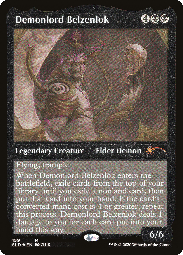 Demonlord Belzenlok (SLD-159★) - Secret Lair Drop Etched Foil - Premium MTG Single from Wizards of the Coast - Just $0.70! Shop now at Game Crave Tournament Store