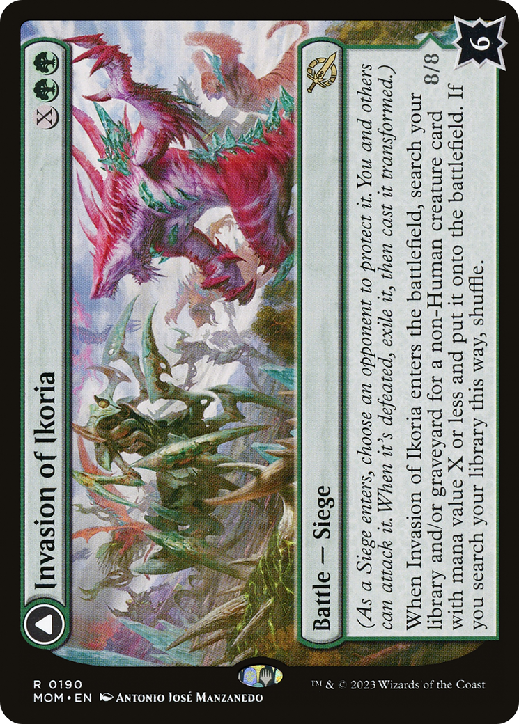 Invasion of Ikoria // Zilortha, Apex of Ikoria (MOM-190) - March of the Machine Foil - Premium MTG Single from Wizards of the Coast - Just $2.02! Shop now at Game Crave Tournament Store