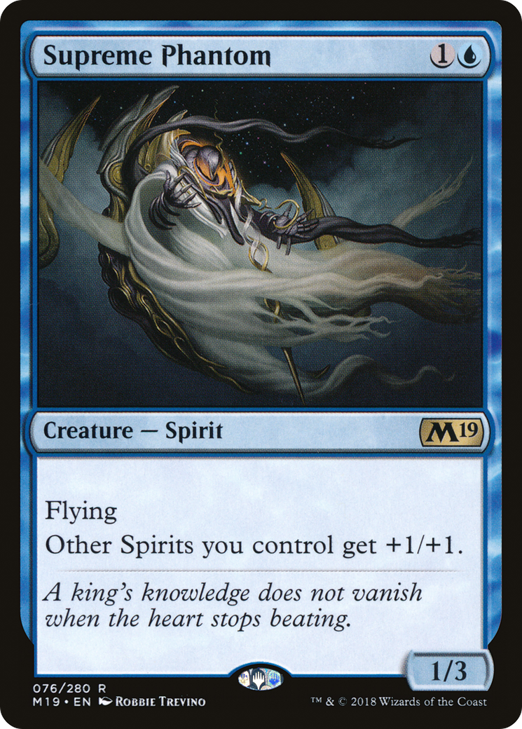 Supreme Phantom (M19-076) - Core Set 2019 - Premium MTG Single from Wizards of the Coast - Just $0.08! Shop now at Game Crave Tournament Store