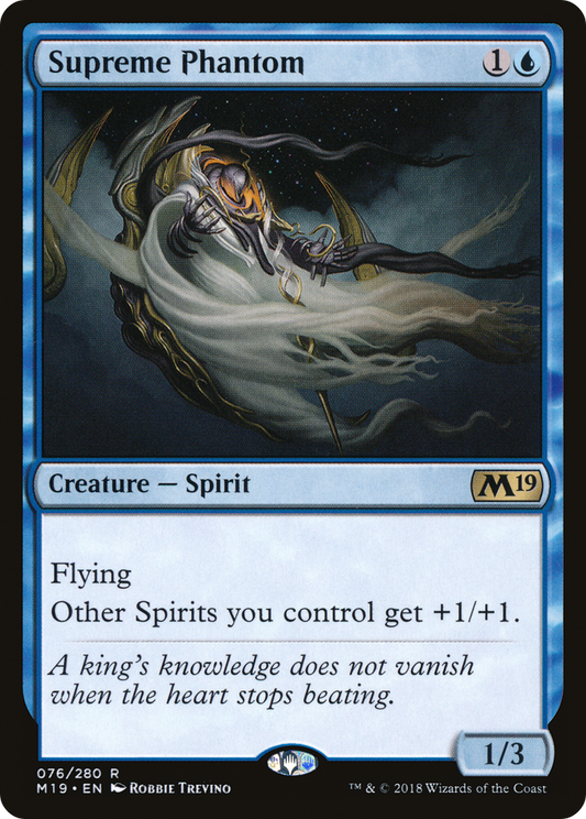 Supreme Phantom (M19-076) - Core Set 2019 - Premium MTG Single from Wizards of the Coast - Just $0.08! Shop now at Game Crave Tournament Store