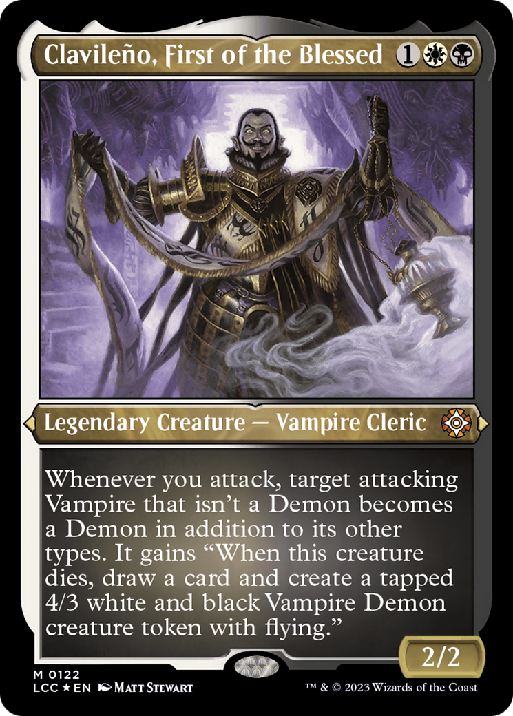 Clavileño, First of the Blessed (LCC-122) - The Lost Caverns of Ixalan Commander Etched Foil - Premium MTG Single from Wizards of the Coast - Just $0.08! Shop now at Game Crave Tournament Store