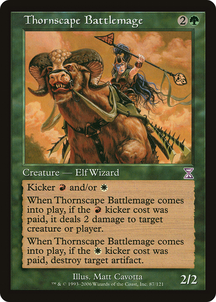 Thornscape Battlemage (TSB-087) - Time Spiral Timeshifted Foil - Premium MTG Single from Wizards of the Coast - Just $0.24! Shop now at Game Crave Tournament Store