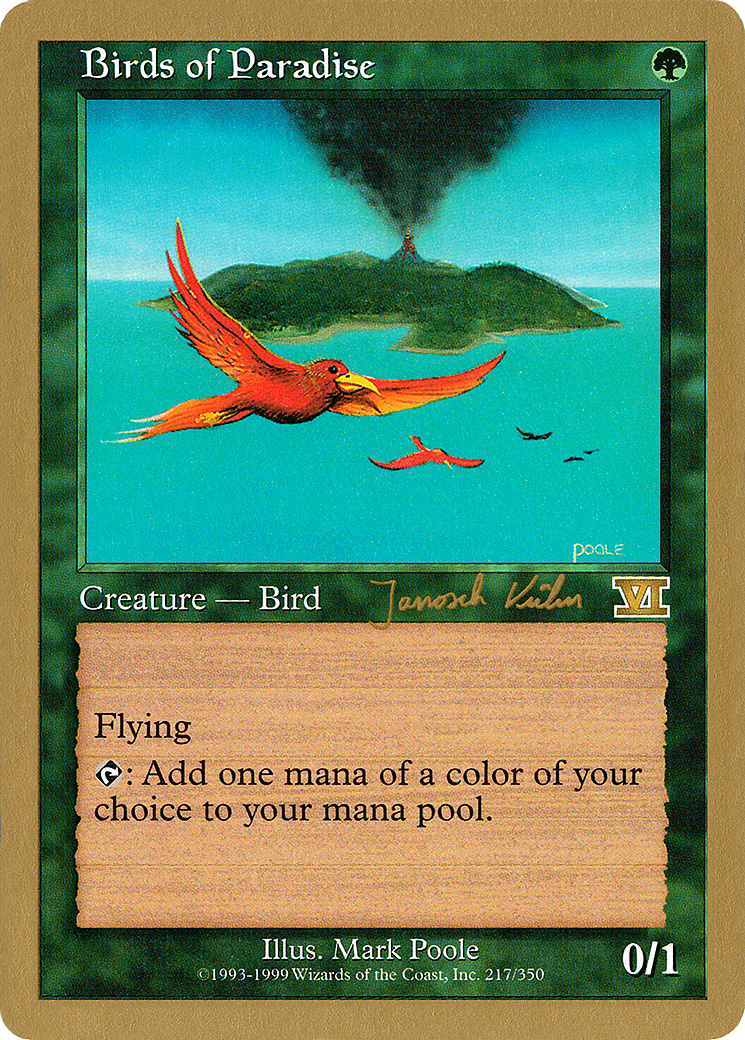 Birds of Paradise (WC00-JK217) - World Championship Decks 2000 - Premium MTG Single from Wizards of the Coast - Just $0.79! Shop now at Game Crave Tournament Store