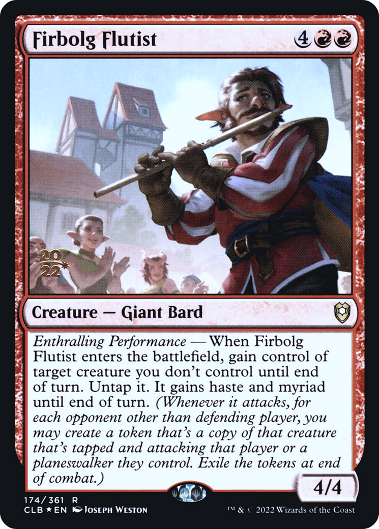 Firbolg Flutist (PCLB-174S) - Battle for Baldur's Gate Promos Foil - Premium MTG Single from Wizards of the Coast - Just $0.21! Shop now at Game Crave Tournament Store