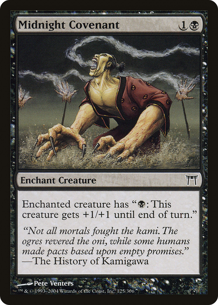 Midnight Covenant (CHK-125) - Champions of Kamigawa Foil - Premium MTG Single from Wizards of the Coast - Just $0.08! Shop now at Game Crave Tournament Store