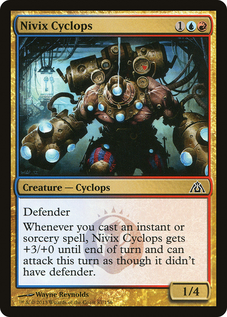 Nivix Cyclops (DGM-087) - Dragon's Maze Foil - Premium MTG Single from Wizards of the Coast - Just $0.17! Shop now at Game Crave Tournament Store
