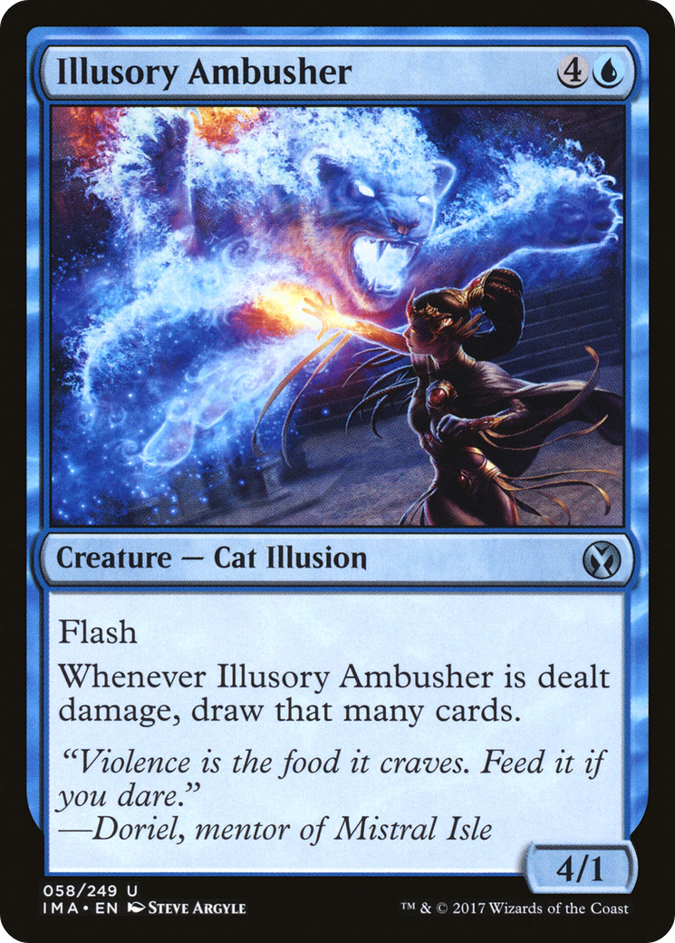 Illusory Ambusher (IMA-058) - Iconic Masters Foil - Premium MTG Single from Wizards of the Coast - Just $0.10! Shop now at Game Crave Tournament Store