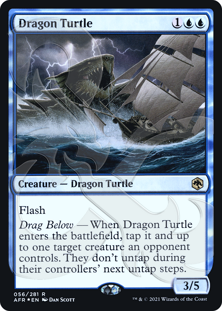 Dragon Turtle (PAFR-56A) - Adventures in the Forgotten Realms Promos Foil - Premium MTG Single from Wizards of the Coast - Just $2.28! Shop now at Game Crave Tournament Store