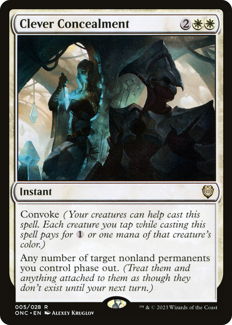 Clever Concealment (ONC-005) - Phyrexia: All Will Be One Commander - Premium MTG Single from Wizards of the Coast - Just $4.37! Shop now at Game Crave Tournament Store