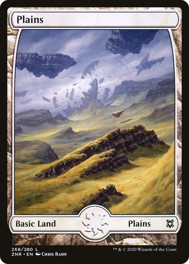 Plains (ZNR-268) - Zendikar Rising: (Full Art) Foil - Premium MTG Single from Wizards of the Coast - Just $0.08! Shop now at Game Crave Tournament Store