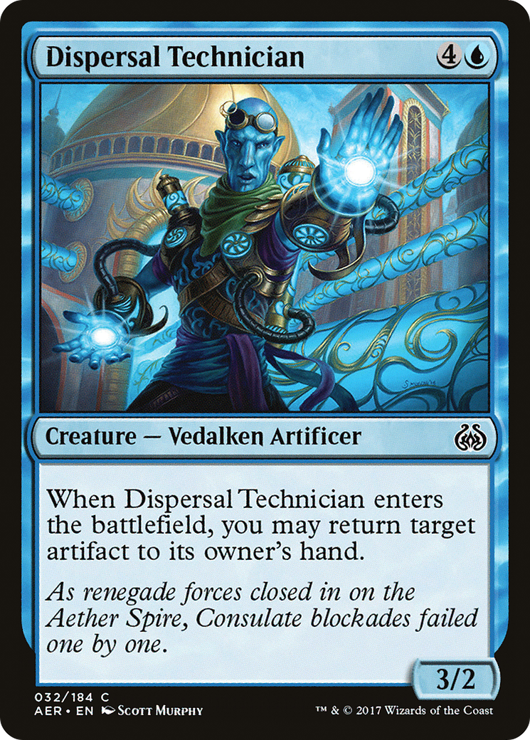 Dispersal Technician (AER-032) - Aether Revolt Foil - Premium MTG Single from Wizards of the Coast - Just $0.08! Shop now at Game Crave Tournament Store