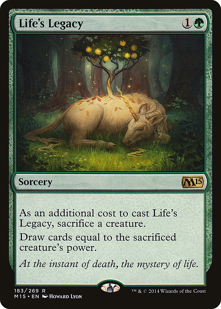 Life's Legacy (M15-183) - Magic 2015 Foil - Premium MTG Single from Wizards of the Coast - Just $3.15! Shop now at Game Crave Tournament Store